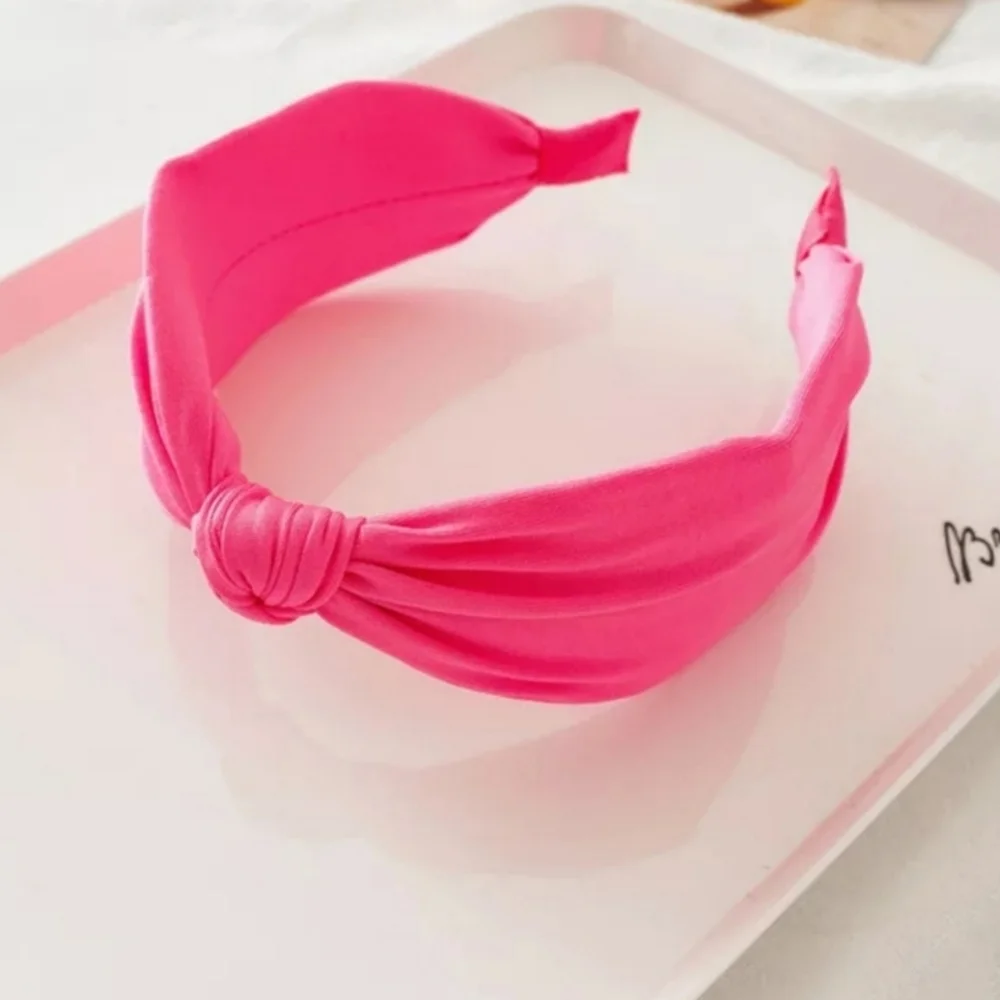 Head Band Hairband Knot Retro Neon